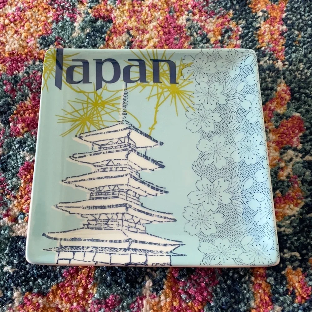 Pier 1 Blue Japan Square Plate